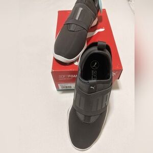 Puma Gray Slip-On Sneakers